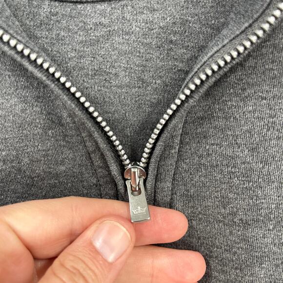 Peter Millar Sweater Mens Large Gray Quarter Zip Pullover Sweatshirt Adult - Picture 3 of 9